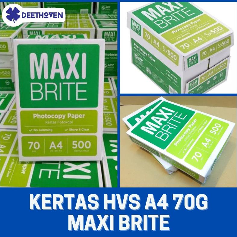 

Grosir Kertas A4 Hvs Maxi Brite 70 Gsm Ukuran A4 70 Gr 1Rim Wxy