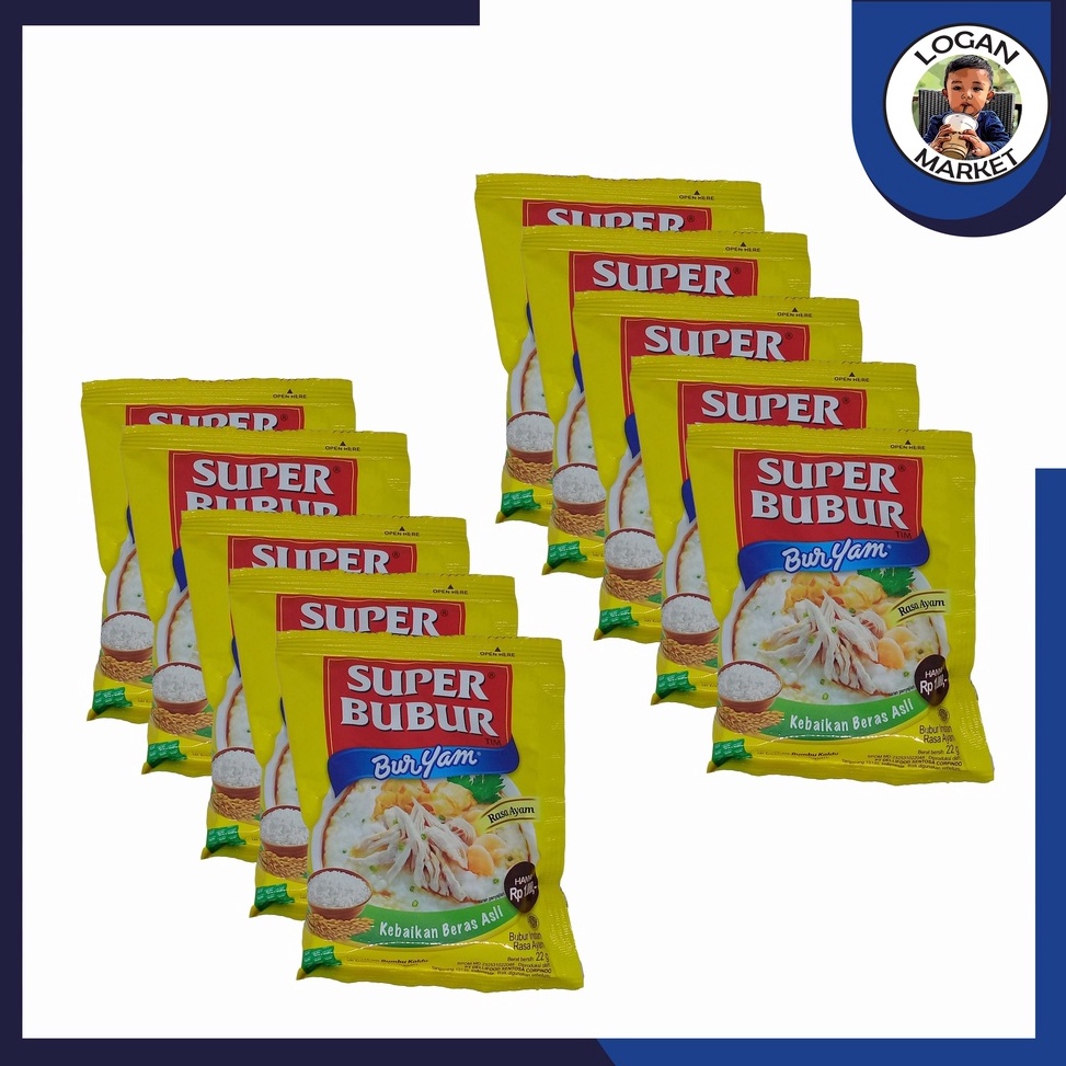 

➴Bestseller❇➩ ikABD Super Bubur Ayam Buryam 10 Pcs Sachet 10Pcs 22gram 22 gram Q75 Terbatas