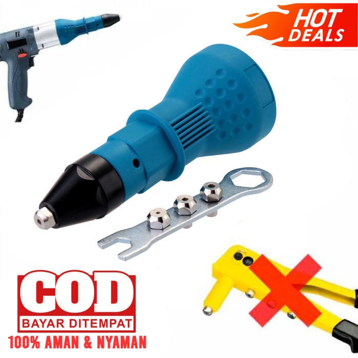 Terlaris Tang Rivet Adapter Rivet Gun Portable