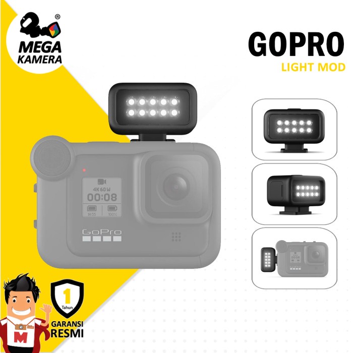Quality Best Gopro Light Mod For Media Mod Hero 8 Hero 9 & Hero 10 Hero 11 Black