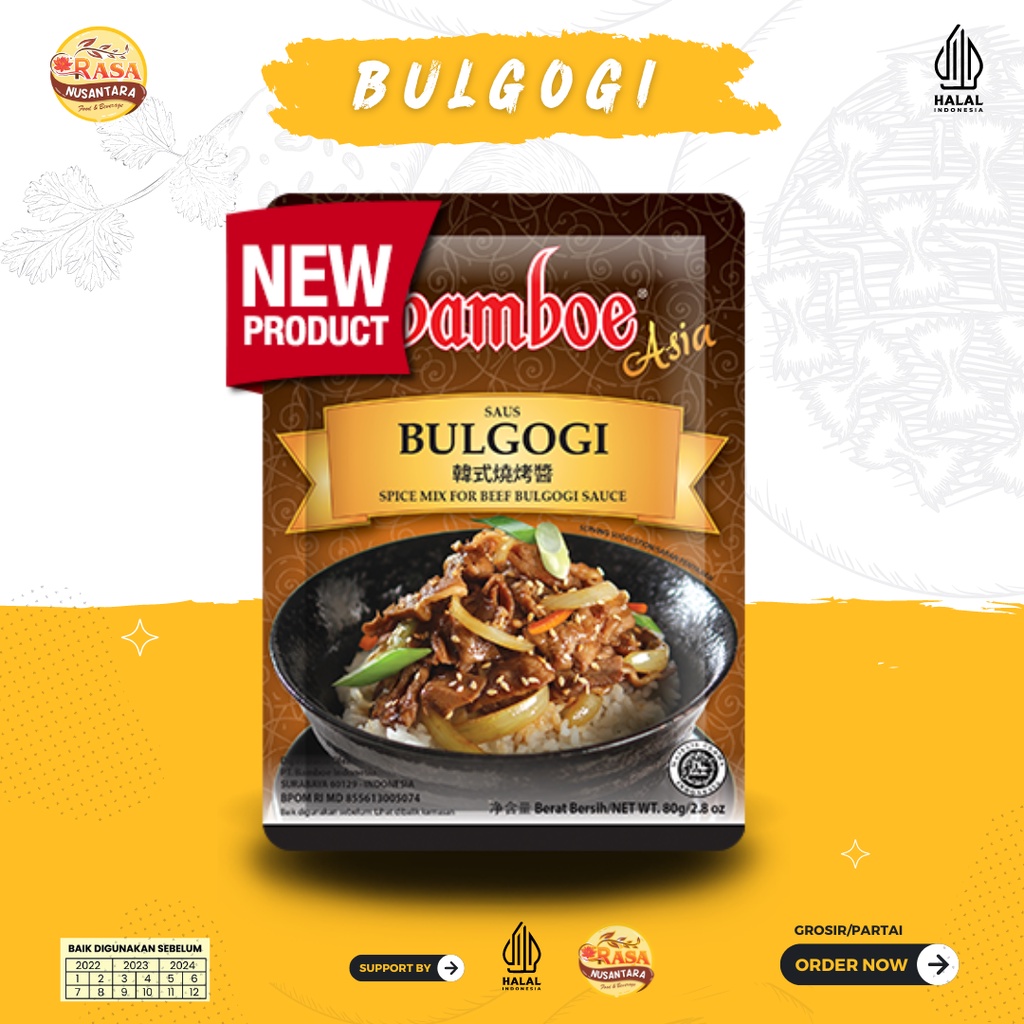

BUMBU BULGOGI INSTANS BAMBOE EXPORT BULGOGI