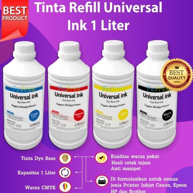 :<:<:<:<] Tinta Epson 1 Liter Refill Dye Base Printer L120 L360 L565 L3110 L1110