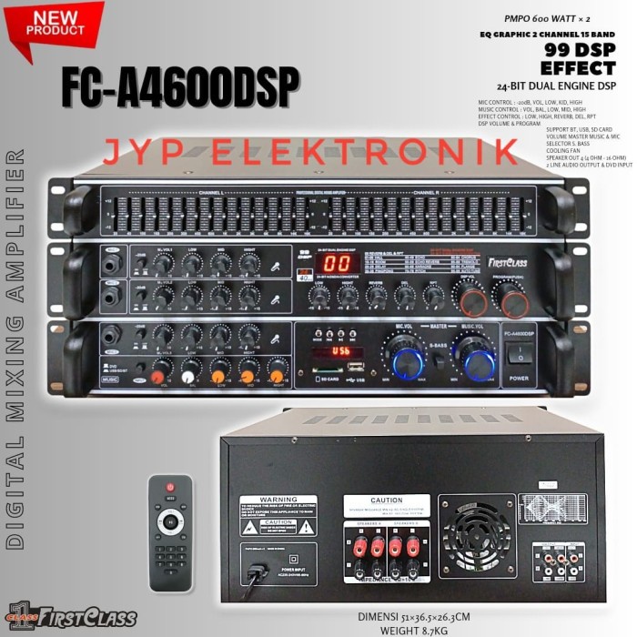 AMPLIFIER MIXING FIRSTCLASS FC A4600 DSP / FCA 4600 DSP DIGITAL
