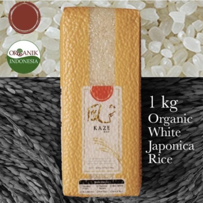 

kaze organic japonica rice zero 0 sugar 1kgberas jepang japannese rice