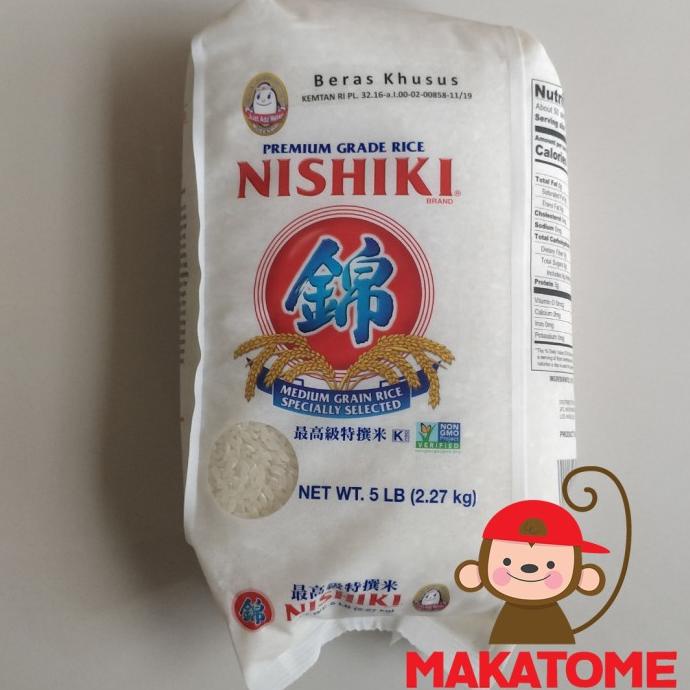 

NISHIKI RICE 2.27Kg Beras 2.27 kg 5lb 5 lb premium grade Jepang Japan