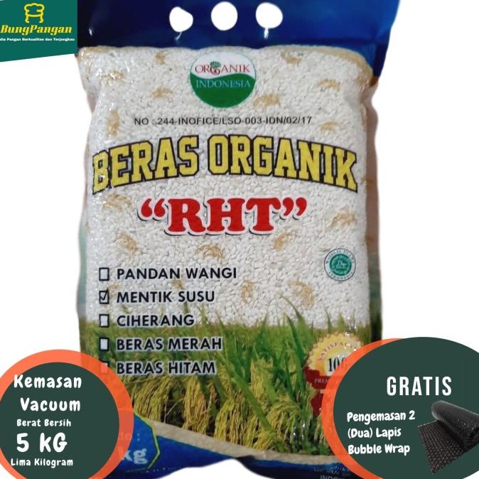 5Kg Beras Mentik Susu Organik Premium RHT Bersertifikat
