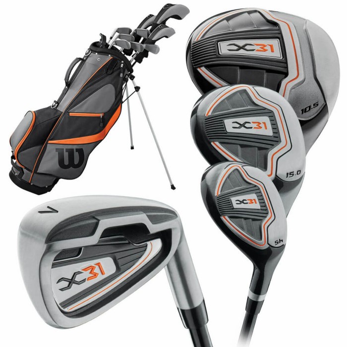 Terlaris Wilson Golf X31 Men Package Set