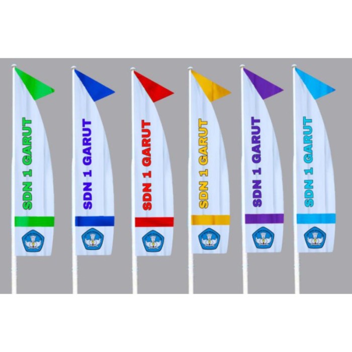 Bendera Umbul Umbul Custom Logo Dan Tulisan Tantinseller