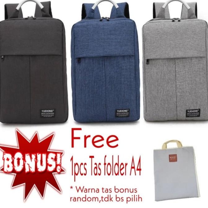 Tas Ransel Backpack Laptop 17 inch Formal Fashion Korea Impor