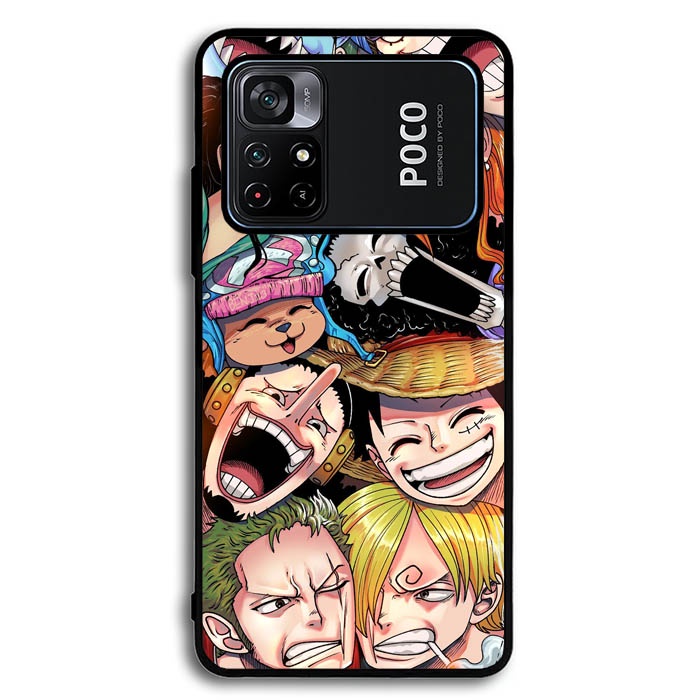 Hardcase Casing Xiaomi Poco M3 M4 M5 X3 X5 F2 F3 F4 Pro One Piece Team AB2075 Case Cover