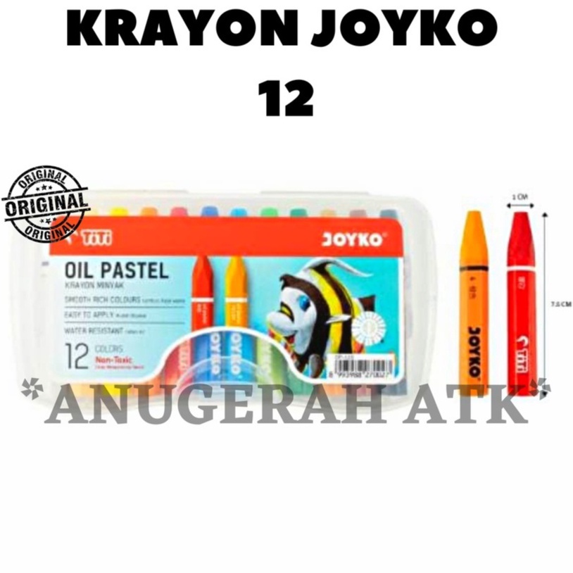 

Buruan Beli➽ 7ATRG Oil Pastels / Krayon / Crayon Titi 12 Warna Original Joyko T69 Harga Termurah