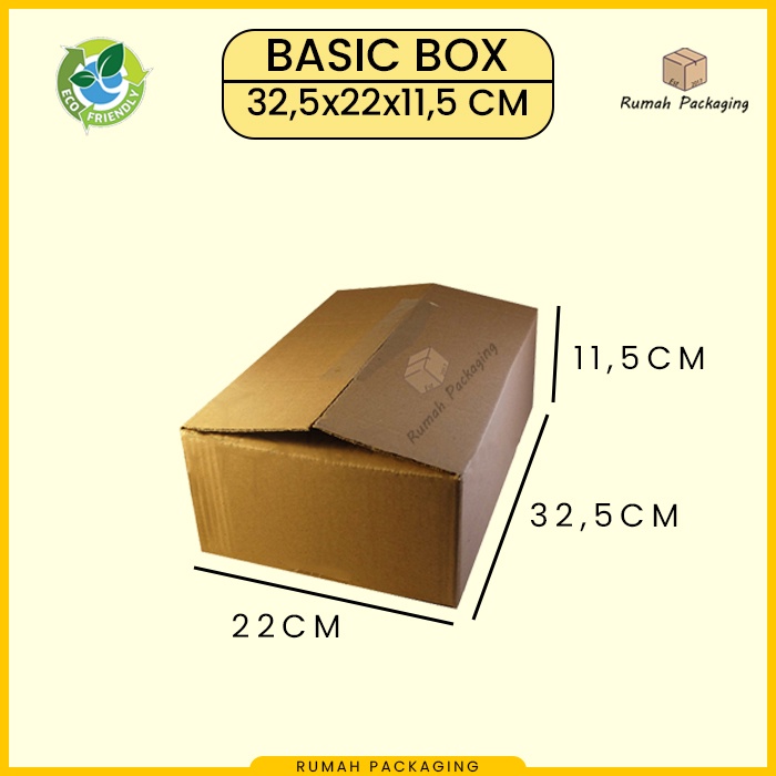 

KARDUS / KARTON BOX POLOS Uk. 32,5x22x11,5 CM