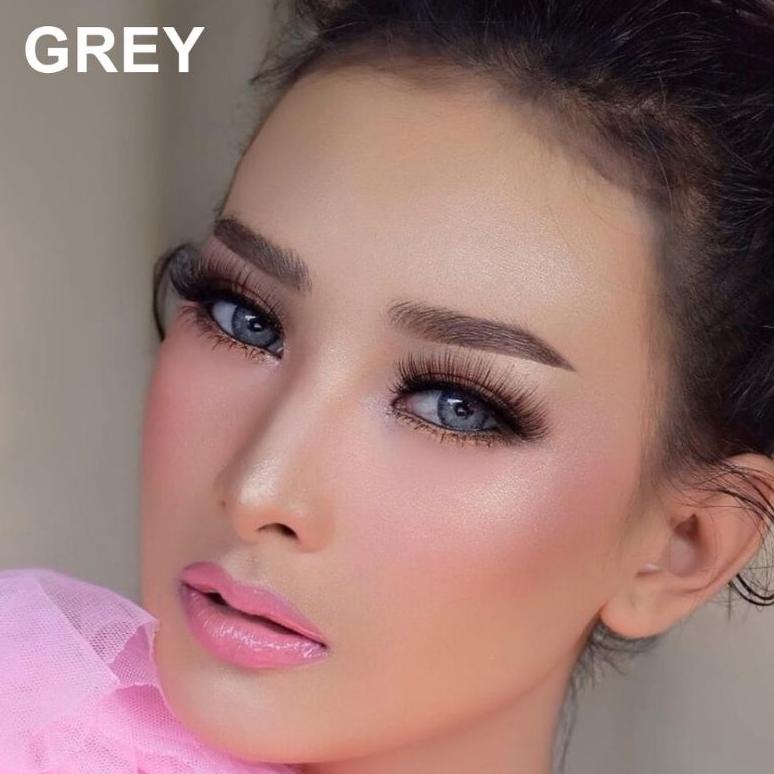 Terbaru Softlens Pengantin Best Seller Soflens Mtk Miltikei Grey Blue Brown Normal 14.5Mm Urban Fact