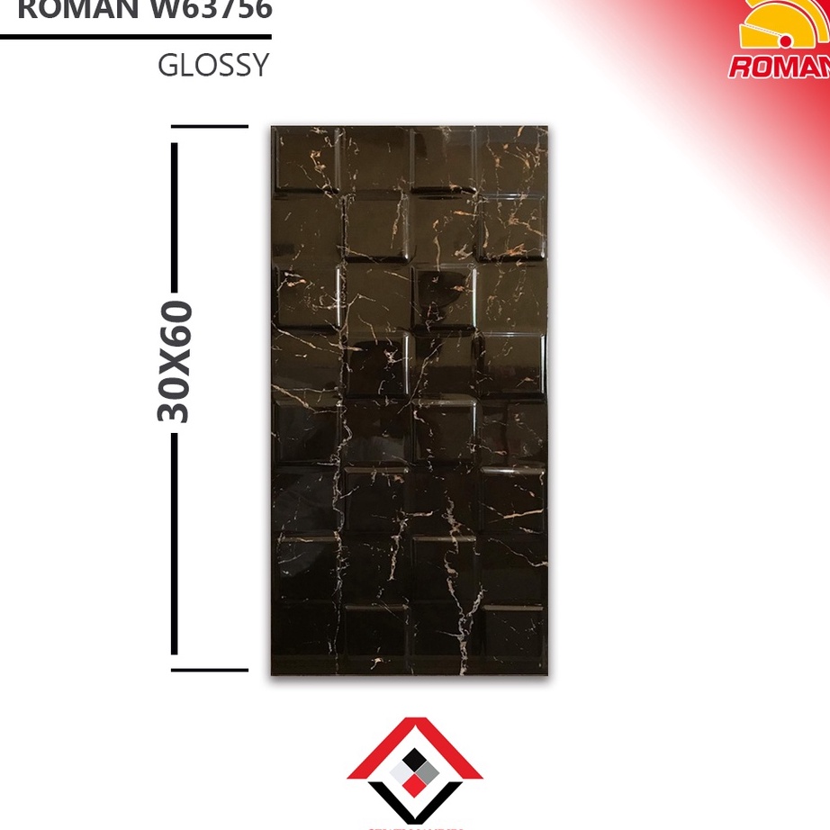✭Kirim Sekarang❀➫ BHQT7 keramik 30x60 - motif dinding kamar mandi - roman w63756 V34 ✻Diskon Promo