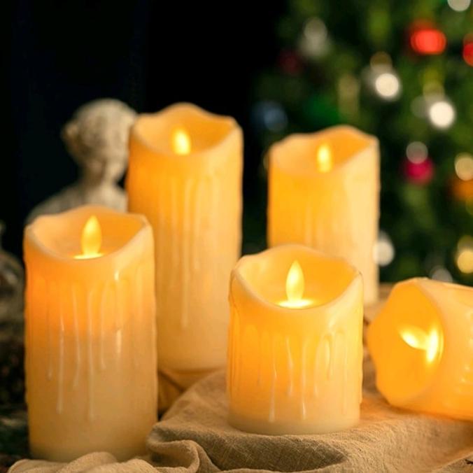 &<&<&<&] Lampu Lilin Elektrik LED LELEH Candle Lilin Hias