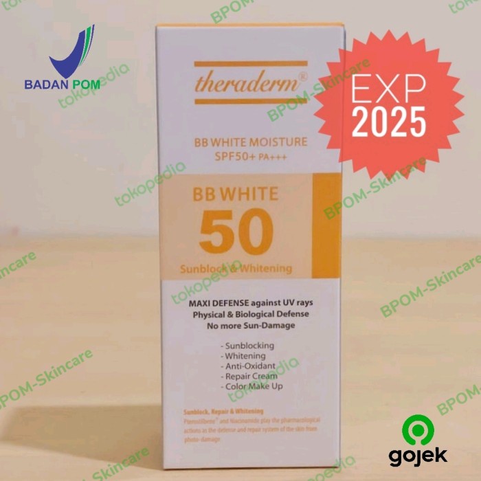 TERLARIS Theraderm BB White Moisture SPF50 Whitening Sunblock Cream from Korea
