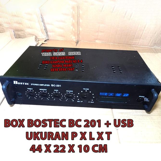 \\\\\] BOX POWER AMPLIFIER SOUND SYSTEM USB BC 201+USB BOSTEC