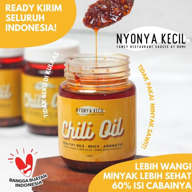 

Chili Oil Minyak Cabe Cabai Halal Mie Yamin Dimsum Frozen Nyonya Kecil