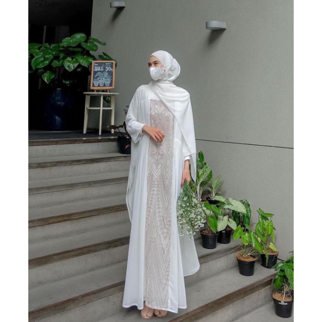 KAFTAN DRESS BY EVOLVERE - WHITE