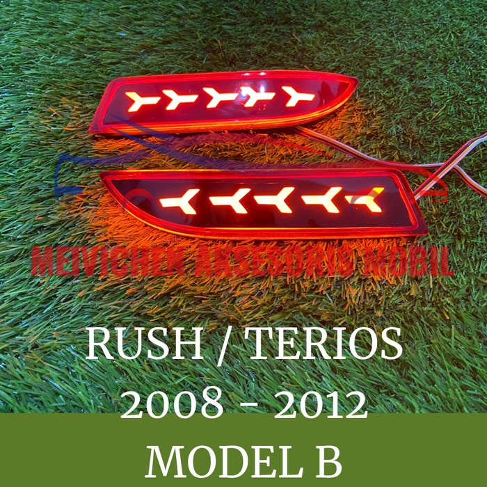 LAMPU REFLEKTOR BUMPER BELAKANG RUNNING RUSH TERIOS 2008 - 2012 B