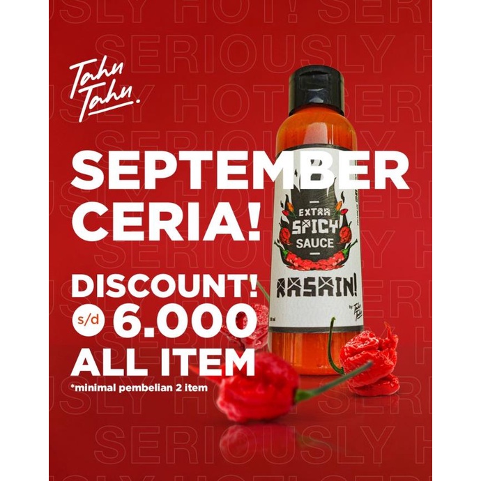 

Saus super pedas Carolina Reaper