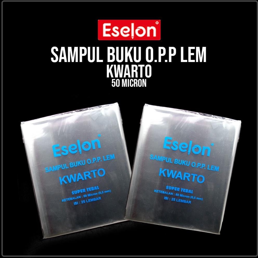

92 Sampul buku Eselon OPP Kuarto 50 micron / Sampul Eselon 65