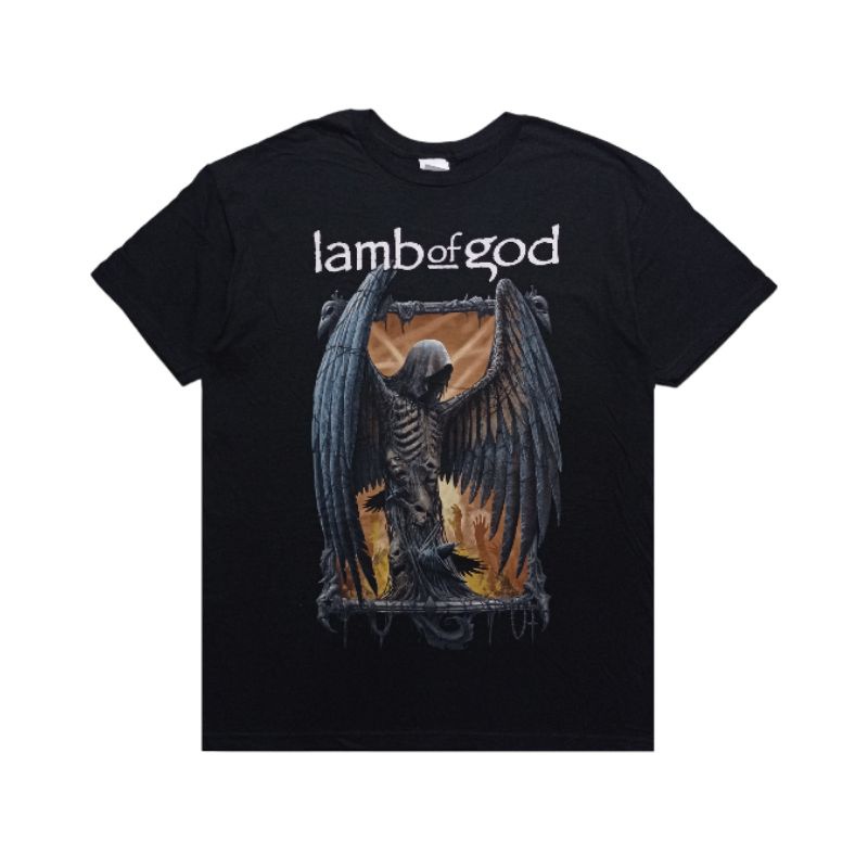 KAOS BAND ORIGINAL LAMB OF GOD WINGED DEATH 2018 EUROPEAN TOUR NEW OLD DEAD STOCK LEFT OVER OFFICIAL