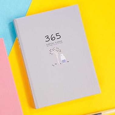 

DingDongTu Buku Diary 365 Hari Hardcover Agenda Planner Book - DDT-4083