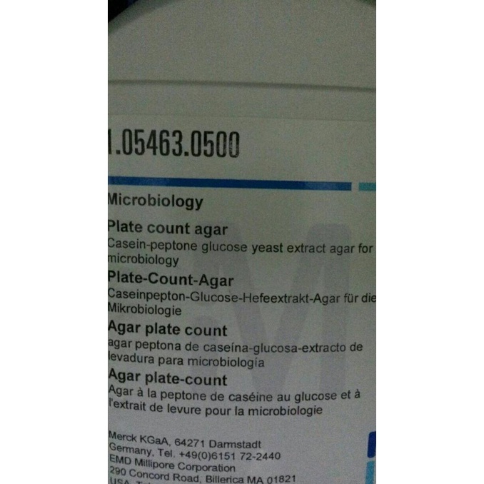

.........] Plate Count Agar / PCA