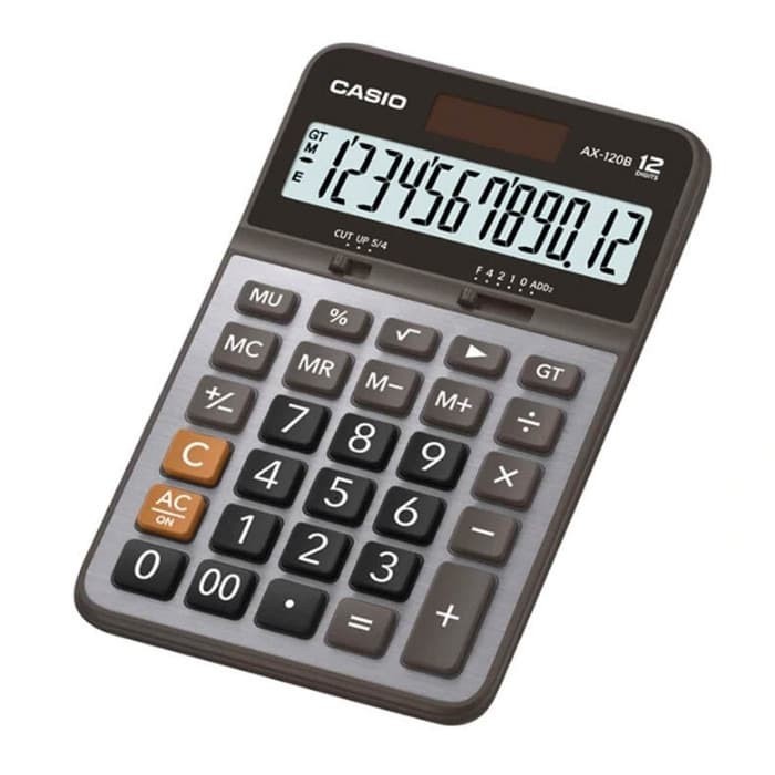 

Kalkulator Casio Ax-120B Ax120B 12 B Digit Ax 120 B Garansi Resmi