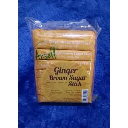 

monggo] Stick Jahe Gula Merah / Ginger Brown Sugar Stick Ansell isi 60