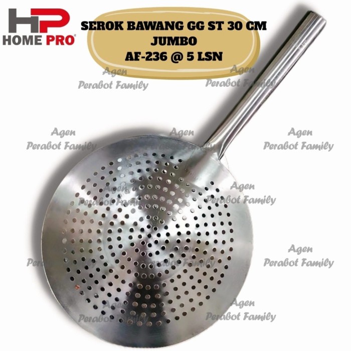 Terlaris Serokan Masak Gorengan Restoran / Serok Bawang Stainless 30 Cm Jumbo