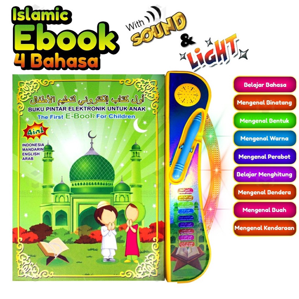 ☊Harga Termurah➫ LIZBT EBOOK Ipad Playpad Apple Quran Mainan Anak Buku Pintar Belajar Membaca Quran 