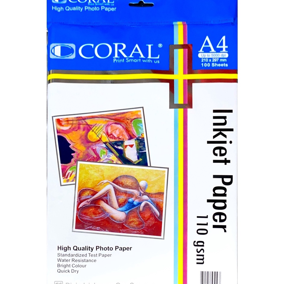 

➩Bayar Di Tempat N9ZYS INKJET PAPER A4/100 LEMBAR 110 GSM Z98 ✼Serba Murah