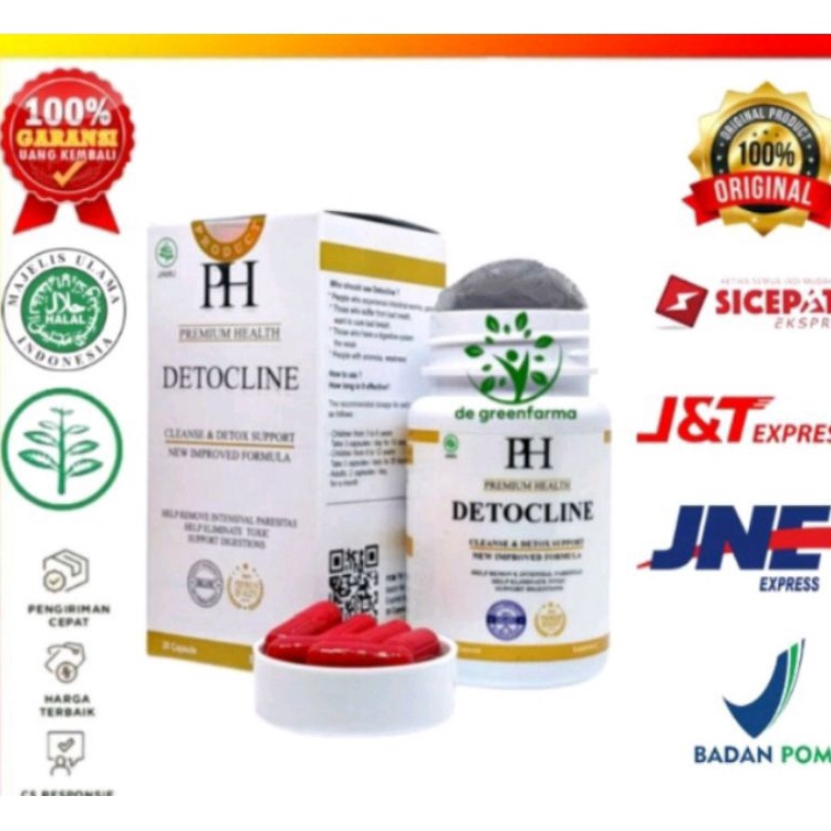 ➯Laris➶ RHBT0 DETOCLINE ASLI OBAT DETOCLINE ORIGINAL SUPLEMEN PEMBASMI PARASIT T55 ❋Serba Murah