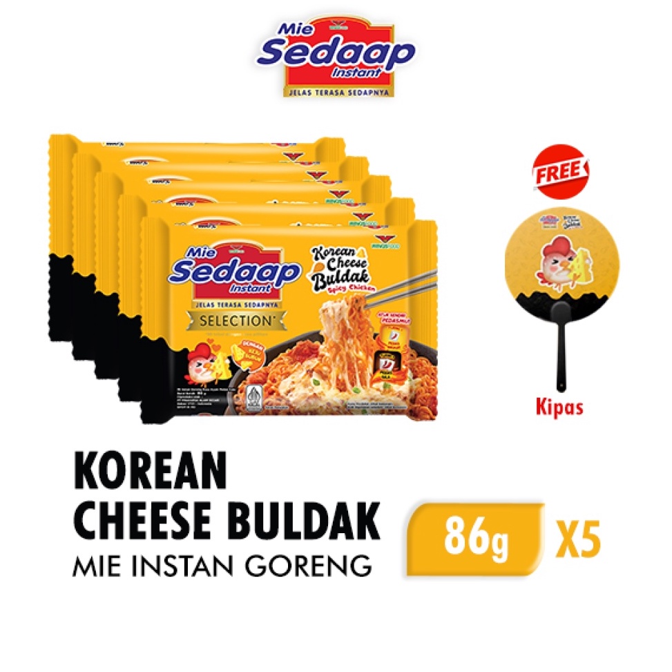 

Best Product Mie Sedaap Korean Cheese Buldak 86 gr x5 Free Kipas