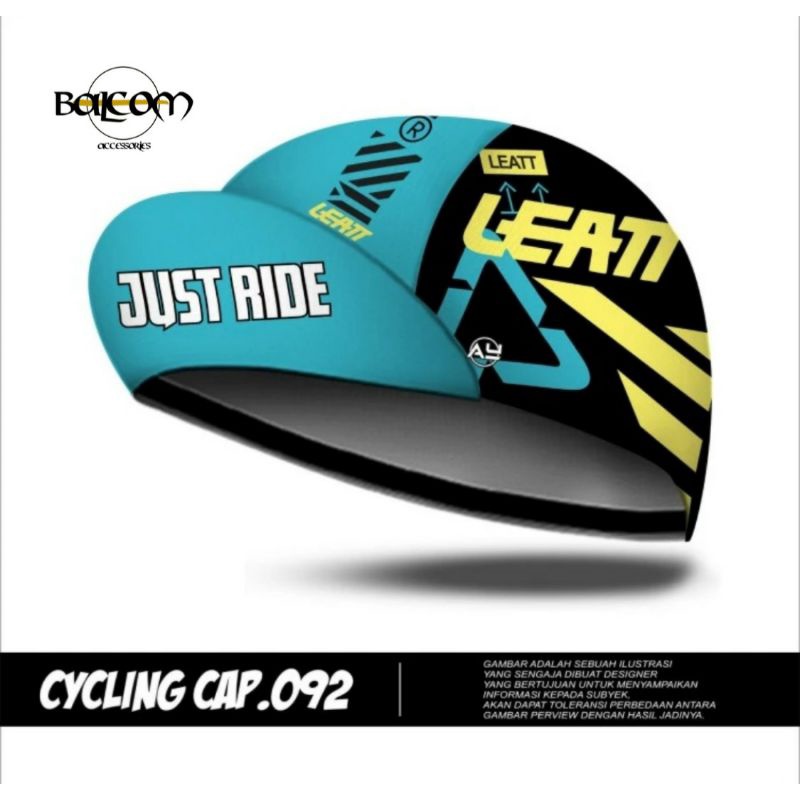 TOPI CYCLING CAP JUST RIDE TOPI SEPEDA MTB TOPI GOWES