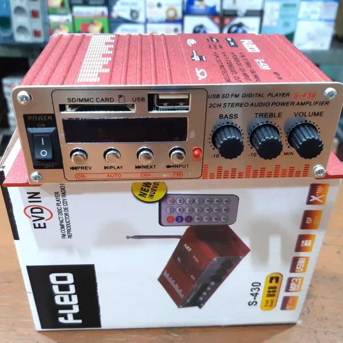 AMPLIFIER MINI MOBIL DC 12V AMPLI MINI AC DC