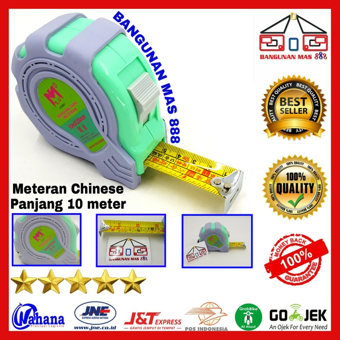 Bestseller Meteran Hongsui 10 M - Meteran Cina G Meteran China - Meteran Chinese