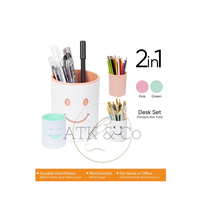 

Bestseller Desk Set Pen Holder 2 In 1 Joyko Ds-56 - Tempat Alat Tulis Pensil Meja