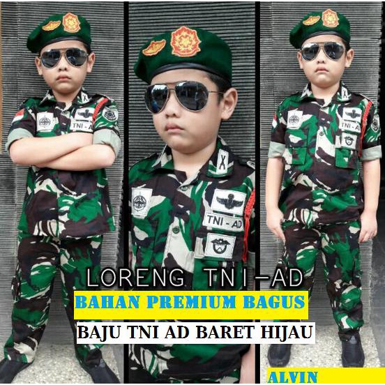 Baju Tentara Anak - Seragam Tentara Tni Anak Tk Sd, Baju Profesi Anak
