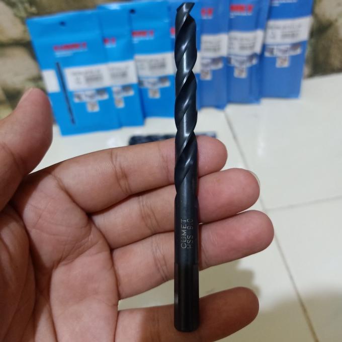 Paket Mata Bor Besi Stainless Cumet Black Oxide Germany Std