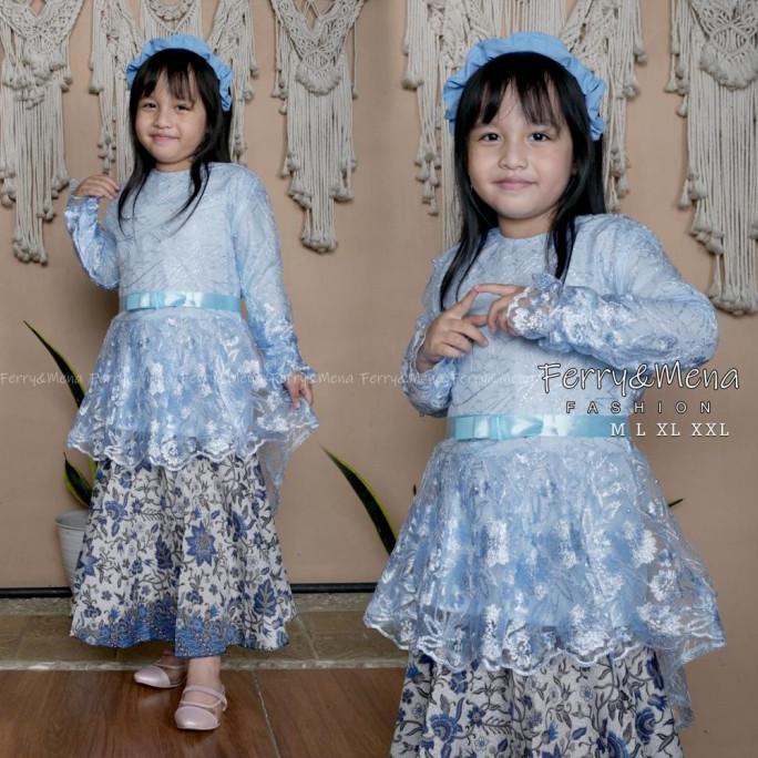 setelan kebaya anak umur 5-12 tahun kebaya anak modern alvidnita_