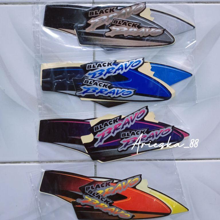 Sparepart Striping Bravo Rc100 | Stiker Suzuki Rc100 Black Bravo Motor Asli