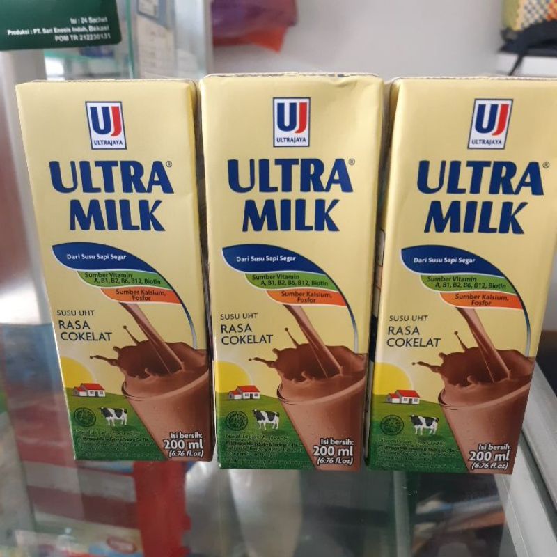 

ultra milk coklat uht 200ml