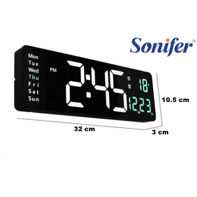 Jam Dinding Timer Digital/Jam Countdown/Jam Stopwatch SONIFER 6629