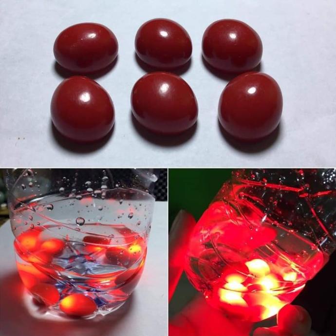 Batu Nyala Merah Delima Batu Menyala Dalam Air Batu Viral