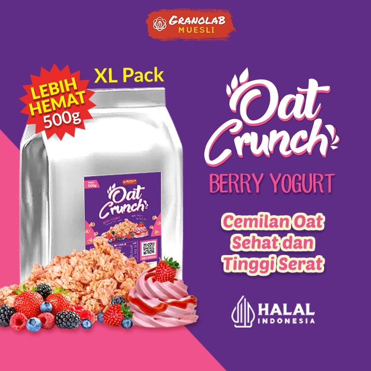 

Deals Granola 500 gr Berry Yogurt Oat Crunch - Granolab Muesli