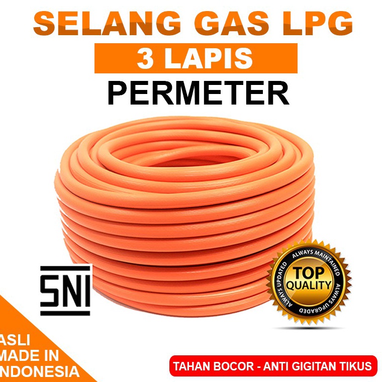_ us SELANG GAS 3 LAPIS ORANGE / SELANG GAS SNI / SELANG GAS 3 LAPISAN / SELANG WATER HEATER / SELAN