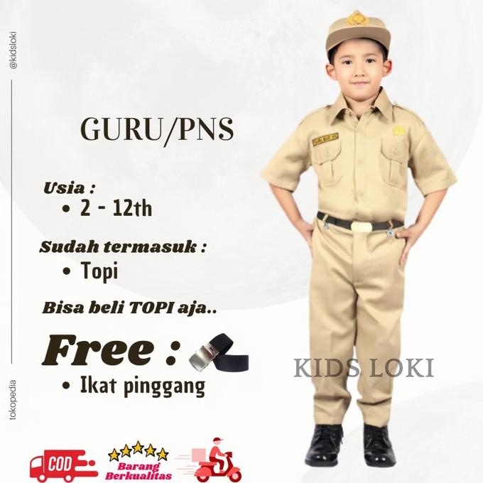 Seragam Profesi Pns Laki-Laki Pakaian Anak Baju Anak Setelan Anak Laki